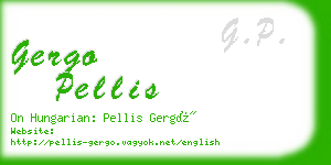 gergo pellis business card